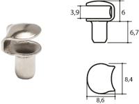 Крючок обувной штамповка арт.10601 (уп.1000шт.)