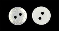 Пуговицы полиэстр CY 3238 (A) 18L-11мм,2 прок.цв.белый(уп.1000 шт)