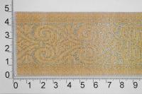 004 бежевый/золото Тесьма жаккард 50мм (намотка 9,5 метров)