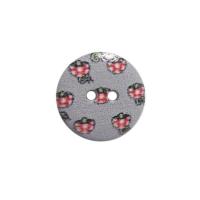 Пуговица деревянная, Орнамент 18мм (цвет 36)