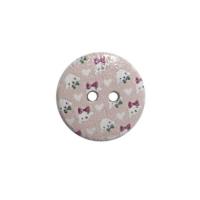 Пуговица деревянная, Орнамент 18мм (цвет 44)