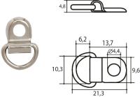 Петля обувная штамповка арт.10619 (уп.1000шт.)