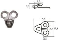 Крючок обувной литьё арт.50291 (уп.1000шт.)