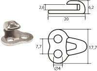 Крючок обувной литьё арт.50151 (уп.1000шт.)