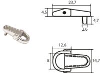 Петля обувная литьё арт.50774 (уп.1000шт.)