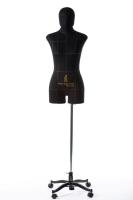 Голова для манекена Monica мягкий, Женский обхват 53 см, цв.Черный