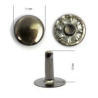 Хольнитены сталь New Star №123 11х10 (10мм) цв. никель черный уп. 1000шт