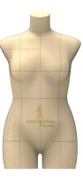 Портновский манекен Monica, Женский, р.50, цв. Бежевый, на подставке 