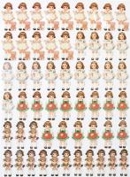 Термотрансфер аппликация 45см*60см HS1211W25150-56 (лист 56 штук)