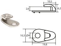 Крючок обувной литьё арт.50152 (уп.1000шт.)