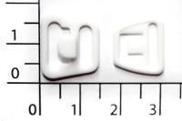 09С белый 10мм Застежки пластик для бюстгальтера (упаковка 1000 штук)