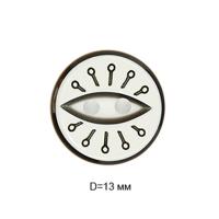 Пуговицы полиэстр CY 3248 20L-12,5мм,2 прок.цв.белый(уп.1000 шт)