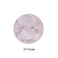Пуговицы полиэстр CY 3228 20L-12,5мм, 2 прокола цв.008 розовый,(уп.1000 шт)