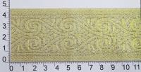 004 светлое золото Тесьма жаккард 50мм (намотка 9,5 метров)