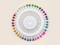 Булавка МН 0333-3002 4х4х38мм (упаковка 12 пластин по 40 штук = 480шт) ассорти