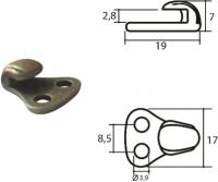 Крючок обувной литьё арт.51252 (уп.1000шт.)