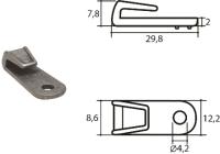 Крючок обувной литьё арт.51249 (уп.1000шт.)