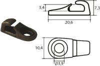 Крючок обувной литьё арт.51253 (уп.1000шт.)