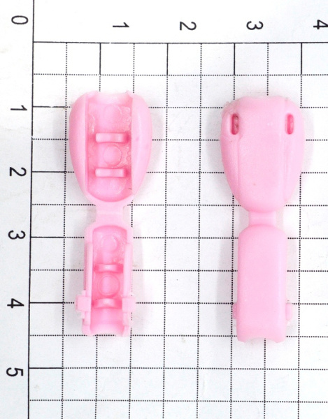 Наконечник фасолинка №2 10шт св.розовый (4)