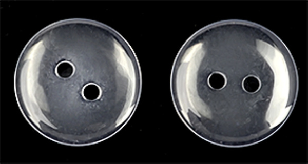 Пуговицы пластик CY 3234 28L-18мм,2 прок.цв.Прозрачный(уп.1000 шт)