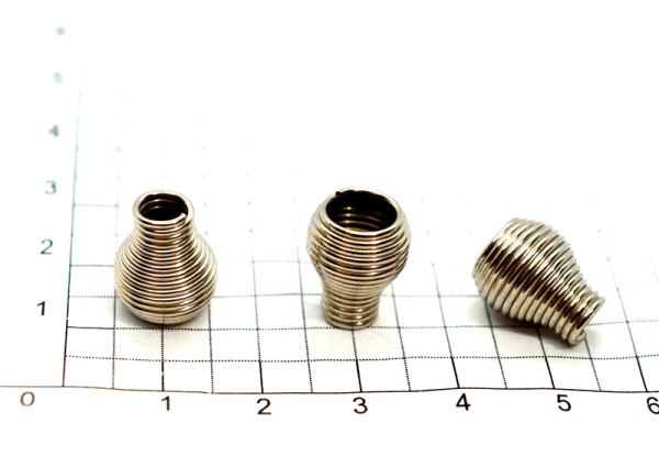 Наконечник пружинка 10шт никель (2)