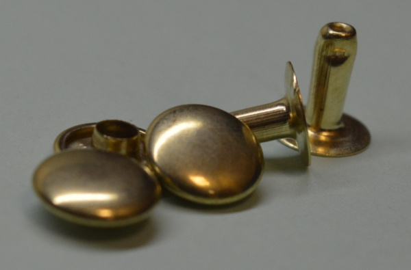 Хольнитены 11 мм №123 золото (упак.1000шт.)