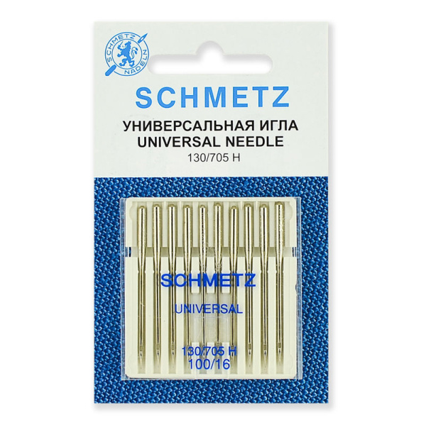 Игла SCHMETZ 130_705H № 100, универсальные (10 шт_уп)